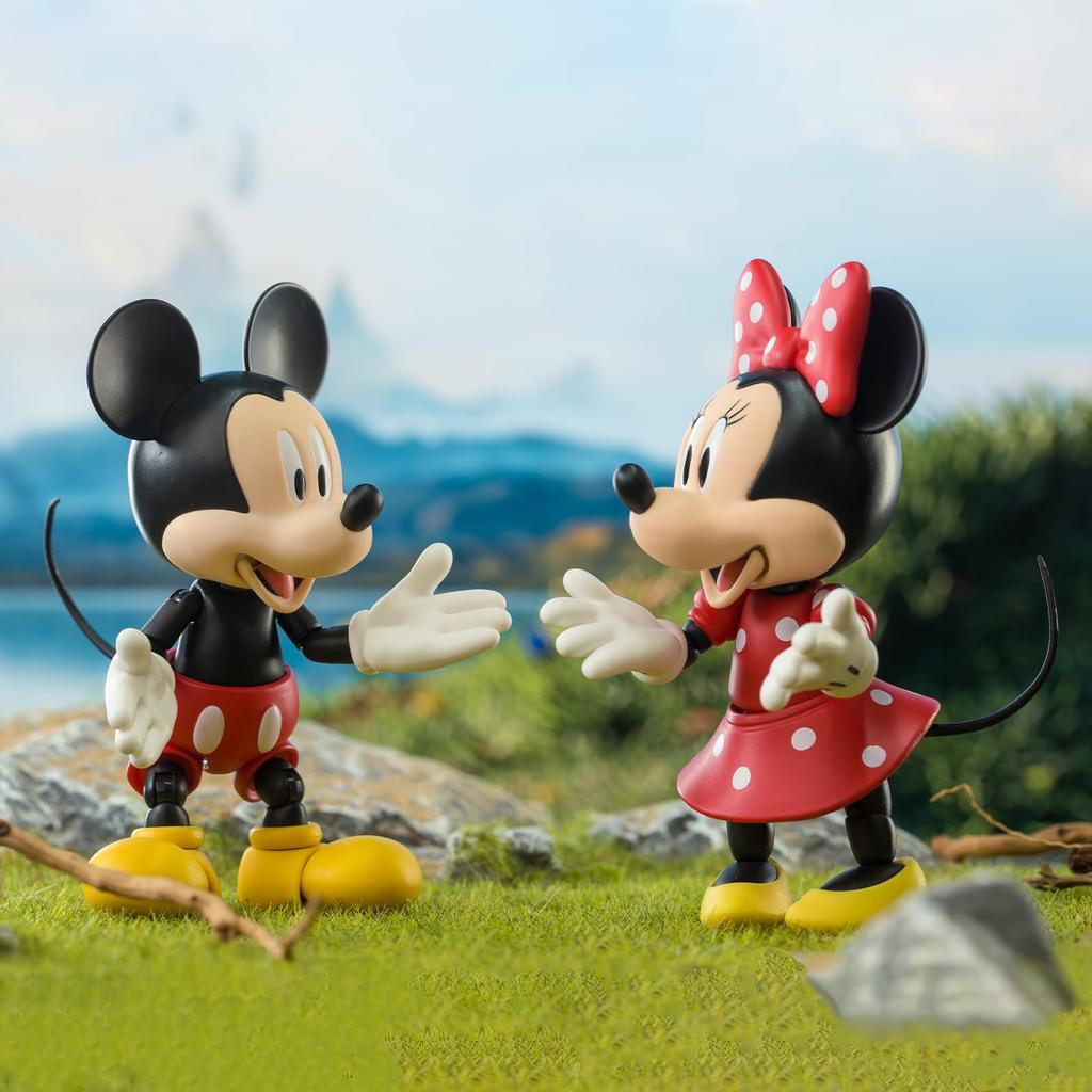 52TOYS 3.75" Series [MICKEY AND FRIEND Set] 3-in-1 Super Articulated Action Figure Set, 3.75-inch (approximately 10cm) Painted PVC & ABS, Perfect