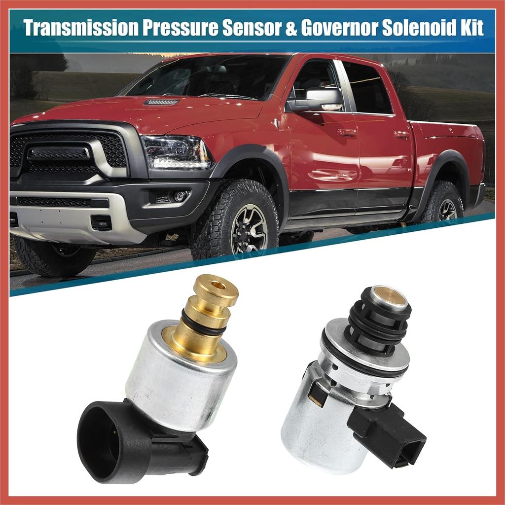 ACROPIX 4617210 56041403AA Transmission Pressure Sensor & Governor Pressure Solenoid Kit 42RE 44RE 46RE 47RE A500 A518 for Dodge for Ram for Jeep