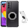 Case - BOOLING - for Samsung Galaxy M13 - Transparent Silicone - Rotating Stand - 4 Protective Airbags