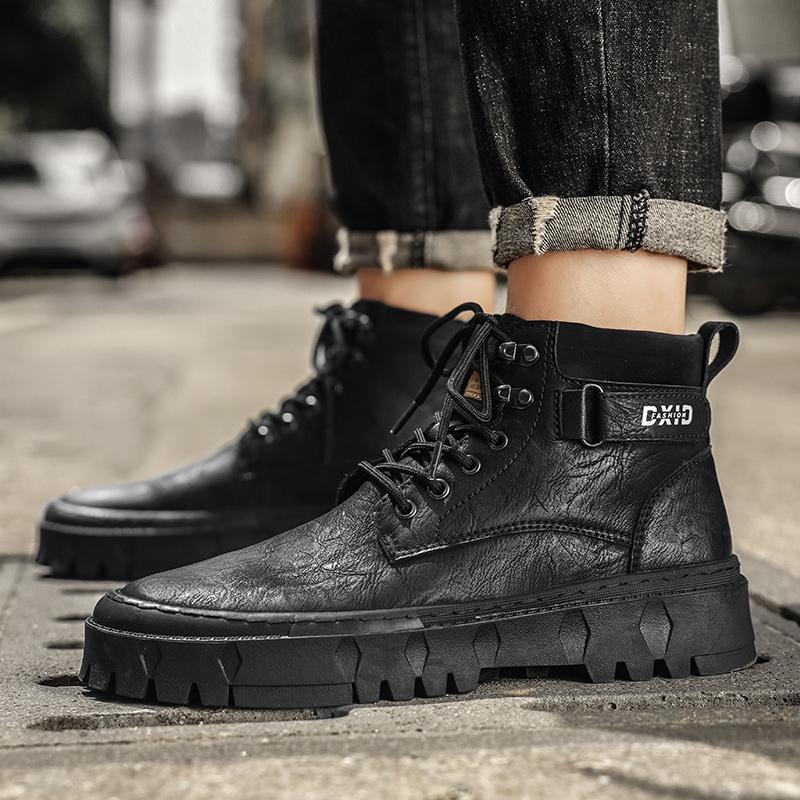 Модные мужские зимние ботинки на шнуровке модные ботинки челси для мужчин обувь на открытом воздухе модные мужские ботинки zapatos hombre