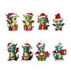 Christmas Dragon Advent Calendar 2025 24 Pcs Acrylic Dragon Pendant Countdown Calendar Holiday Gifts for Kids Adults