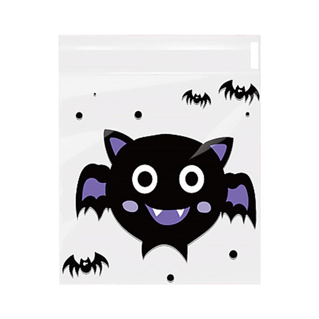 Мешочки для печенья и конфет на Хэллоуин, самоклеящиеся мешочки для конфет, подходят для упаковки подарков на вечеринку в честь Хэллоуина