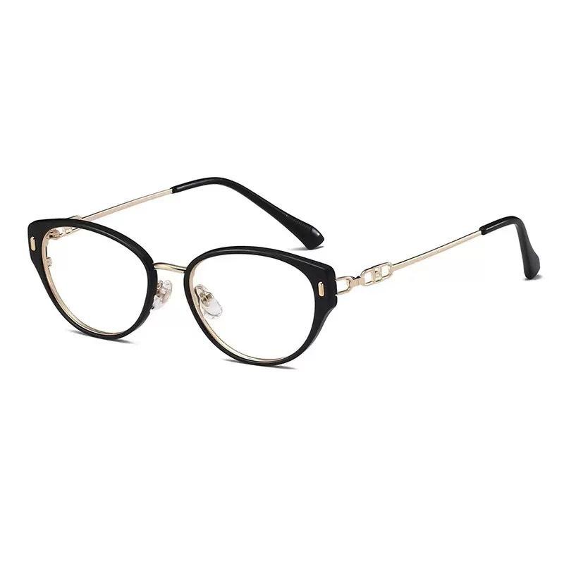 Retro kitten eye myopia glasses small frame light and comfortable anti-blue light clear age reduction can be matched with myopia plain face versatile