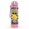 1PC I'm Just Here For The Chicks Funny Print 750ml Color Plastic Sports Water Bottle Leakproof Flip Straw Lid Suitable for Sports Office Home Use