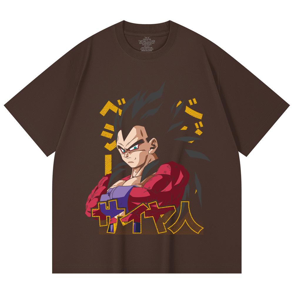 230 Gsm 100% Cotton Dragon Ball V18 Goku Print Unisex Heavy Cotton T Shirt