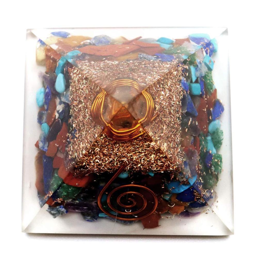 Различные натуральные камни одинарной духовной ширины 55 мм [ЗОЛОТОЙ КАМЕНЬ] микс, кварц, кристалл, оргонит, пирамида, товары, прибл.