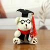 Adorable Graduation Teddy Bear Plush Toy With Glasses And Short Plush Material