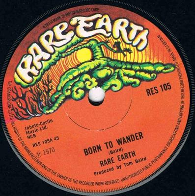 7-дюймовая пластинка RARE EARTH - Born To Wander RES105 Rare Earth 1970 UK Рок Б/У