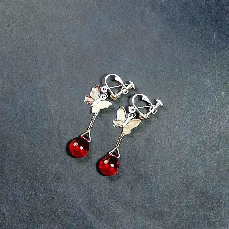 Tian Guan Ci Fu косплей небесное официальное благословение Хуа Чэн Се Лиан серьги-гвоздики бабочка ювелирные изделия серьги-гвоздики аксессуары