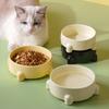 Ceramic Cat Bowl Creative Pet Drinking Feeder Pet Supplies Dog Food Feeding Basin  Neck Protection