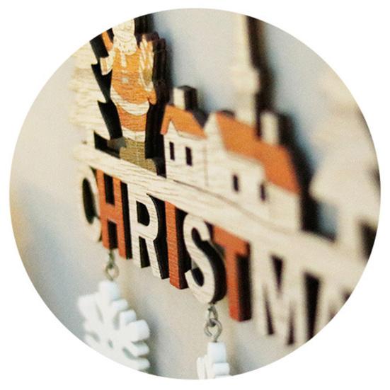 Подвесная бирка Декор Красивая тонкая работа Компактная подвесная бирка Декор С Рождеством Санта-Клаус Тег Знак Кулон Подвесной орнамент