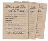 Inkdotpot Pack of 50 Rustic Kraft Advice Cards, Advice & Wishes for The Bride and Groom, Mr and Mrs Wedding Game Activity 5x7 Inches