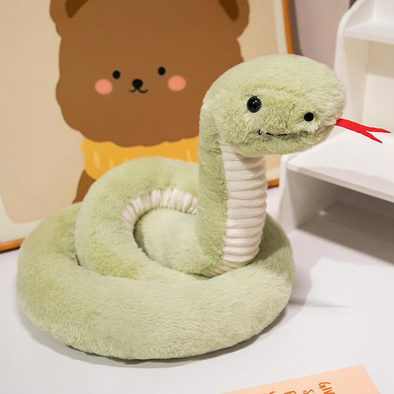 120/180cm Simulated Snake Plush Doll Soft Streak Simulation Toys Cartoon Animals Pillow Birthday Xmas Gifts for Boys and Girls