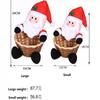 Merry Christmas Decorative Candy Storage Basket Desktop Pendant Children's Candy Storage Basket Christmas Decorative Pendant