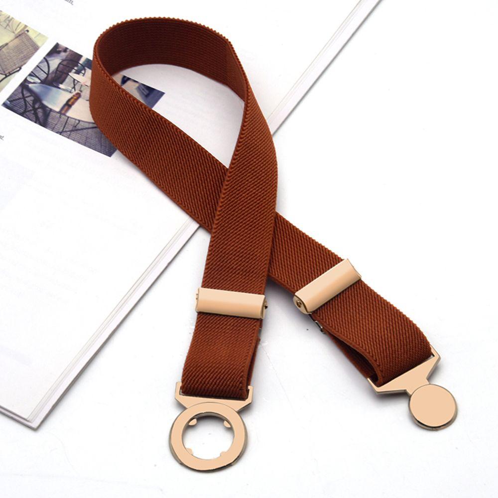 Stretch Kids Dress Decoration Elastic Belts Waist Belt Waistband Opposite Buckle