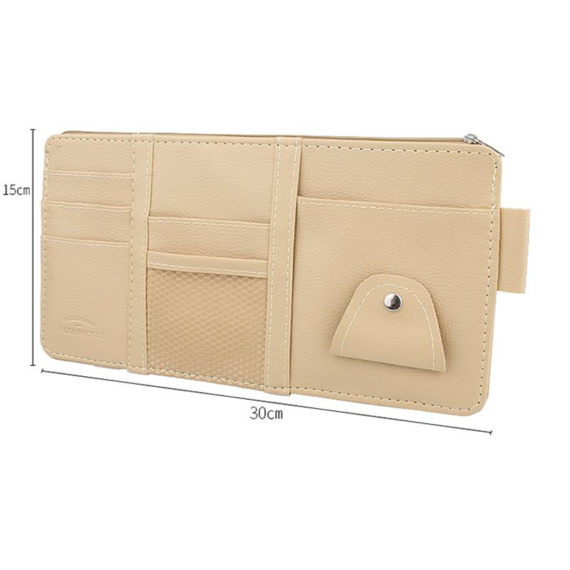 Автомобильный Стайлинг, органайзер для козырька, авто солнцезащитный козырек, сумка для хранения, автомобильный органайзер, держатель для солнцезащитных очков, органайзер для карт, карманная ручка для билетов