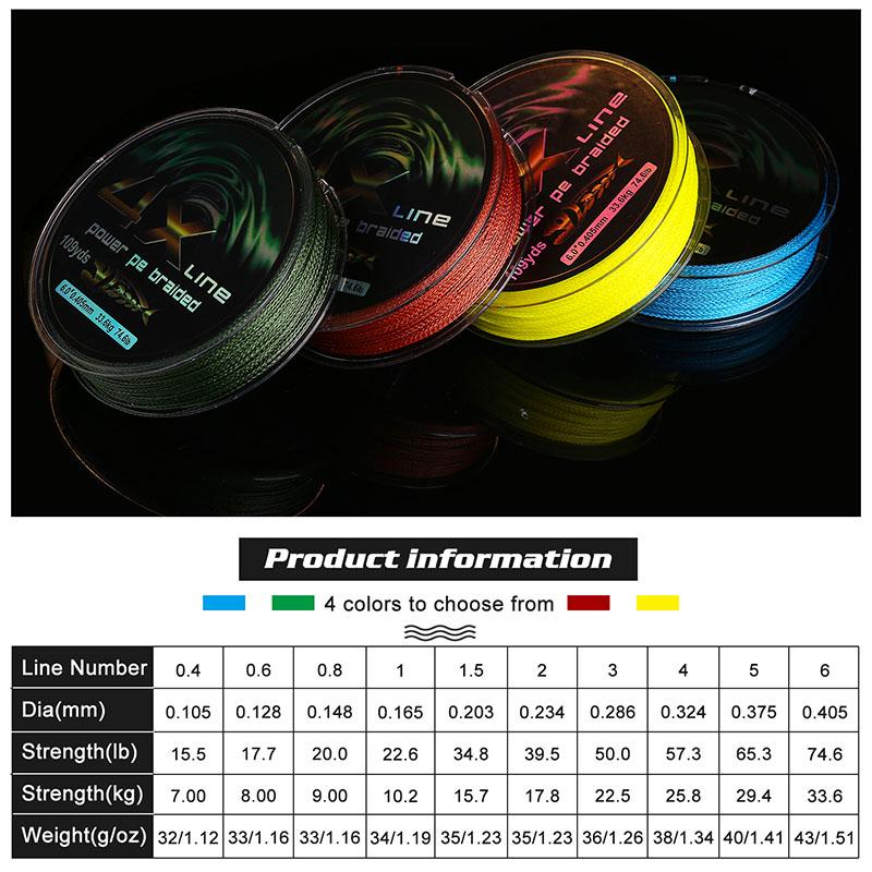 Рыболовный шнур 100 М/109YDS