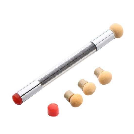 Силиконовая губка для штамповки с двойной головкой, градиентная краска, ручка для затенения, кисть для дизайна ногтей