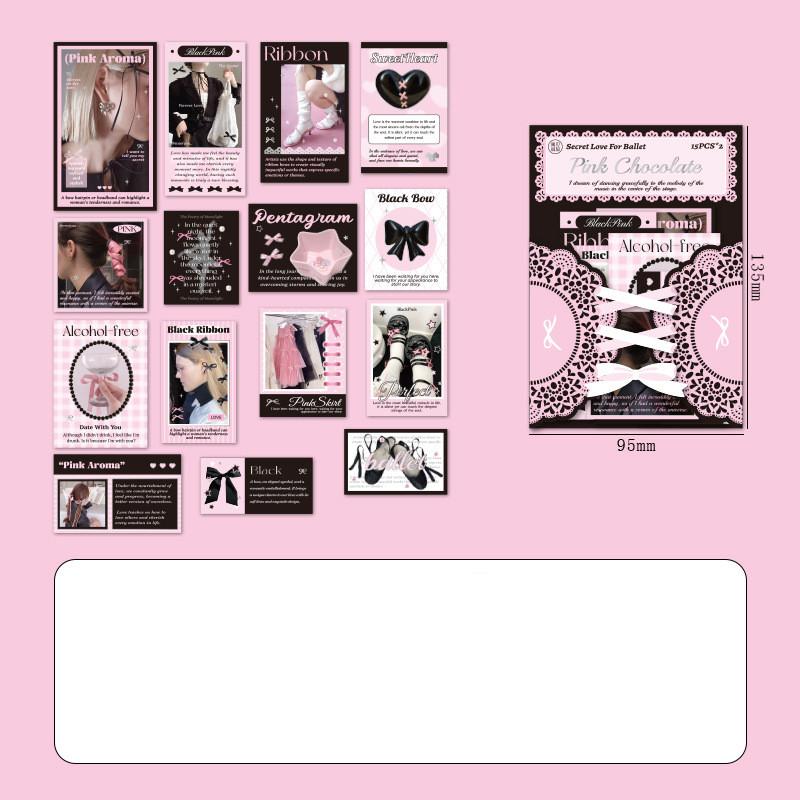 Милая корейская шикарная наклейка для журнала-скрапбукинга, балетный кружевной бант, бабочка, канцелярская наклейка, декор своими руками, модная наклейка