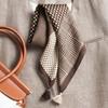 Silk Wool Double-Sided Heterochrome Ethnic Style Retro 70 Velvet Small Square Scarf Silk Scarf Women'S Warm Shawl Light Luxury Scarf Scarf