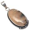 Pendant Montana Agate Gemstone Gift For Her Silver Jewelry 2"
