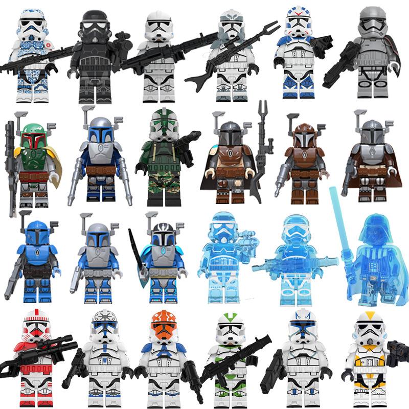 Star Movie Warrior Building Block Minifigures Small Particle Assembly Figures Battle Toy 24 Styles