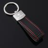 For Alfa Romeo Metal/Leather Car Logo Key Chain Keyring Auto Interiors Accessorie For Alfa Romeo 4C 159 166 Spider Giulia Giulie