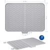 1pc Silicone Draining Mat Dish Drying Pad Folding Draining Mat Large Drain Pad Drainer Mat Kitchen Accessories