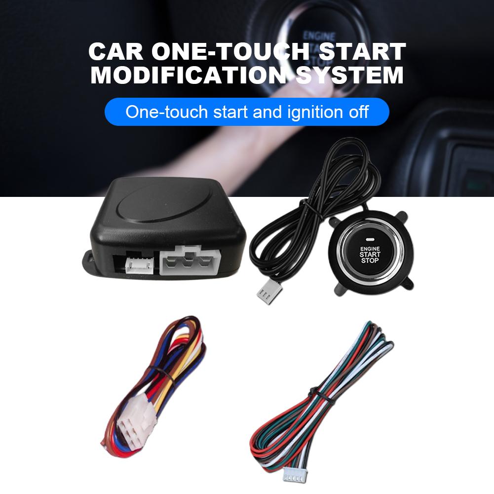 12V Car One Key Start System Automatic Ignition Engine Ignition System Remote Control One Button Start System Car Accessories