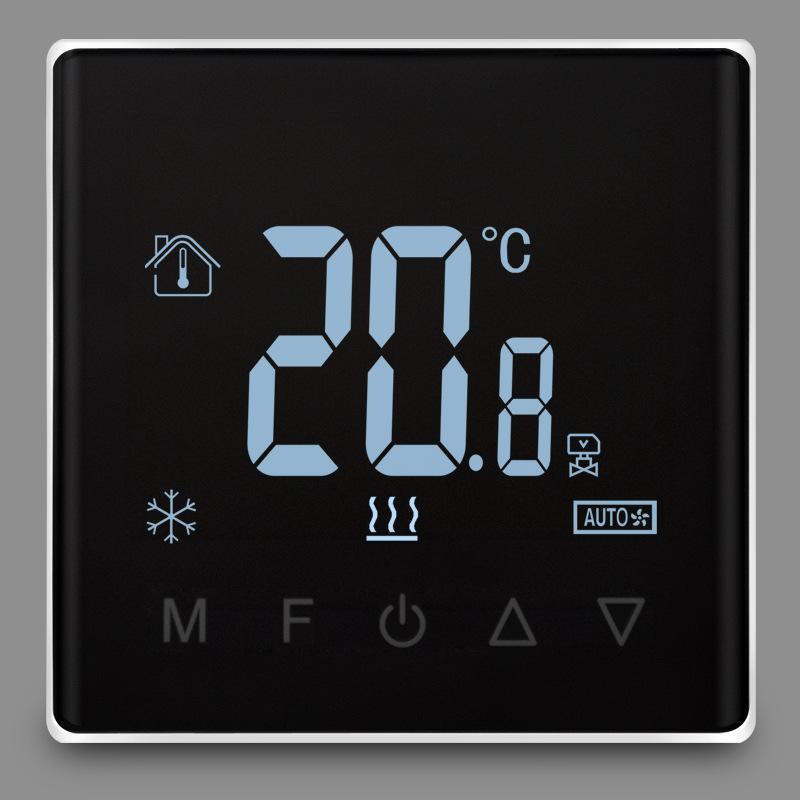 Умный термостат для кондиционера и панель дистанционного управления фанкойлом Tuya Zigbee WiFi