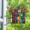 Acrylic Flower Book Hanging Decoration Indoor Outdoor Home Garden Wall Window Hanging Stained