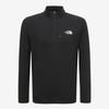 North Face Men S Mountain Flex Zip Tee Nt7lq52a Blk