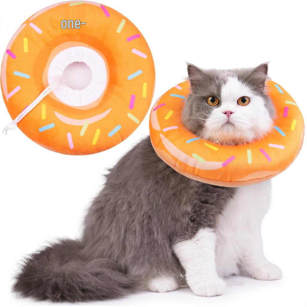 Adjustable Triangle Donut Cat Recovery Collar for Wound Healing