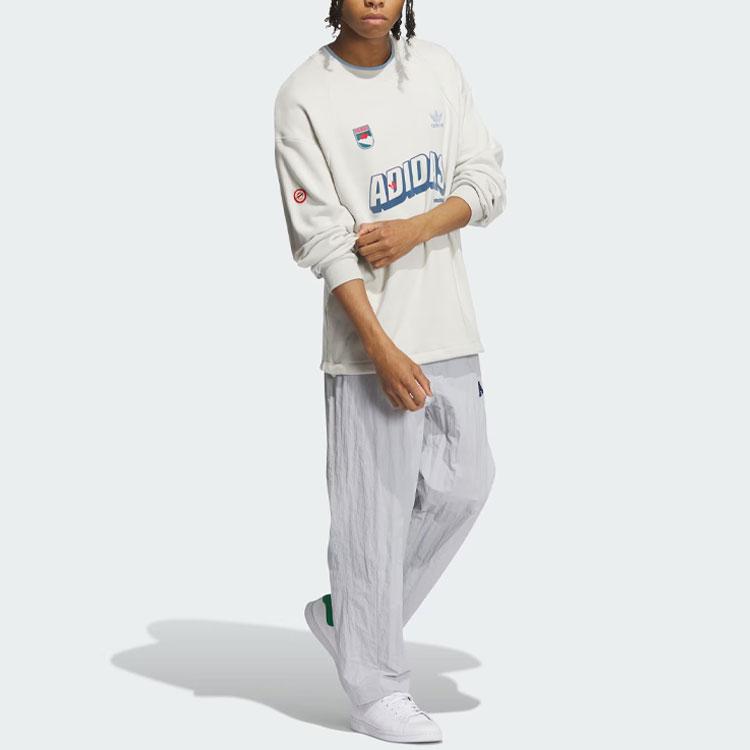 adidas Спортивная толстовка Originals с буквенным принтом и логотипом, мужские топы, трек-серый IN0973