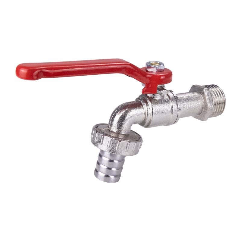 Garden Watering Garden Irrigation Accessory 1/2x3/4 Lever Water Tap Zinc Alloy With Red Handle Faucet Adapter Hose Plug