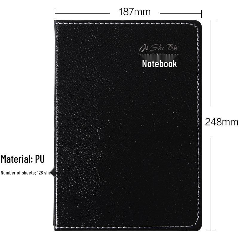 Компактный черный корейский набор дневников-тетрадей