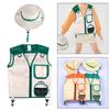 Kids Explorer Costume Set Camp Adventure Vest and Hat Pretend Play Halloween Party Cosplay Props for