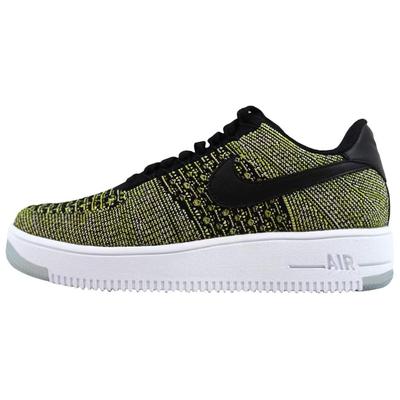 Кроссовки женские Air Force 1 Flyknit Low Warriors разноцветные черные с синим оттенком-игровые-королевские-черные 820256-004