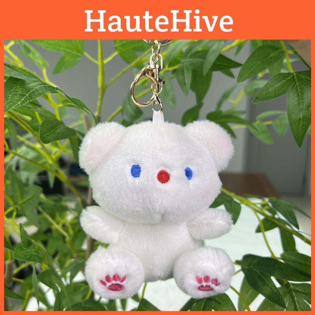 Очаровательный плюшевый кролик и брелок-подвеска в виде медвежонка с мягким коротким мехом для милых аксессуаров