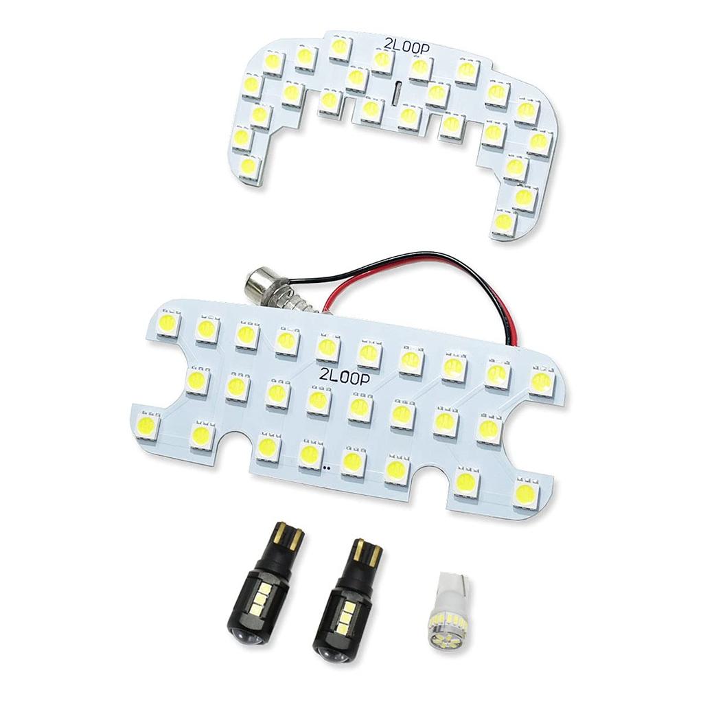 2LOOP LED conversion for Hijet Cargo S320V S330V S321V S331V LED room license plate back custom parts set Hijet Cargo pure white light lamp, light,