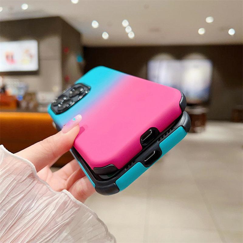 Роскошный чехол Gradient Skin Touch для iPhone 14, 13, 12, 11 Pro Max, чехлы «все включено» для защиты от падения