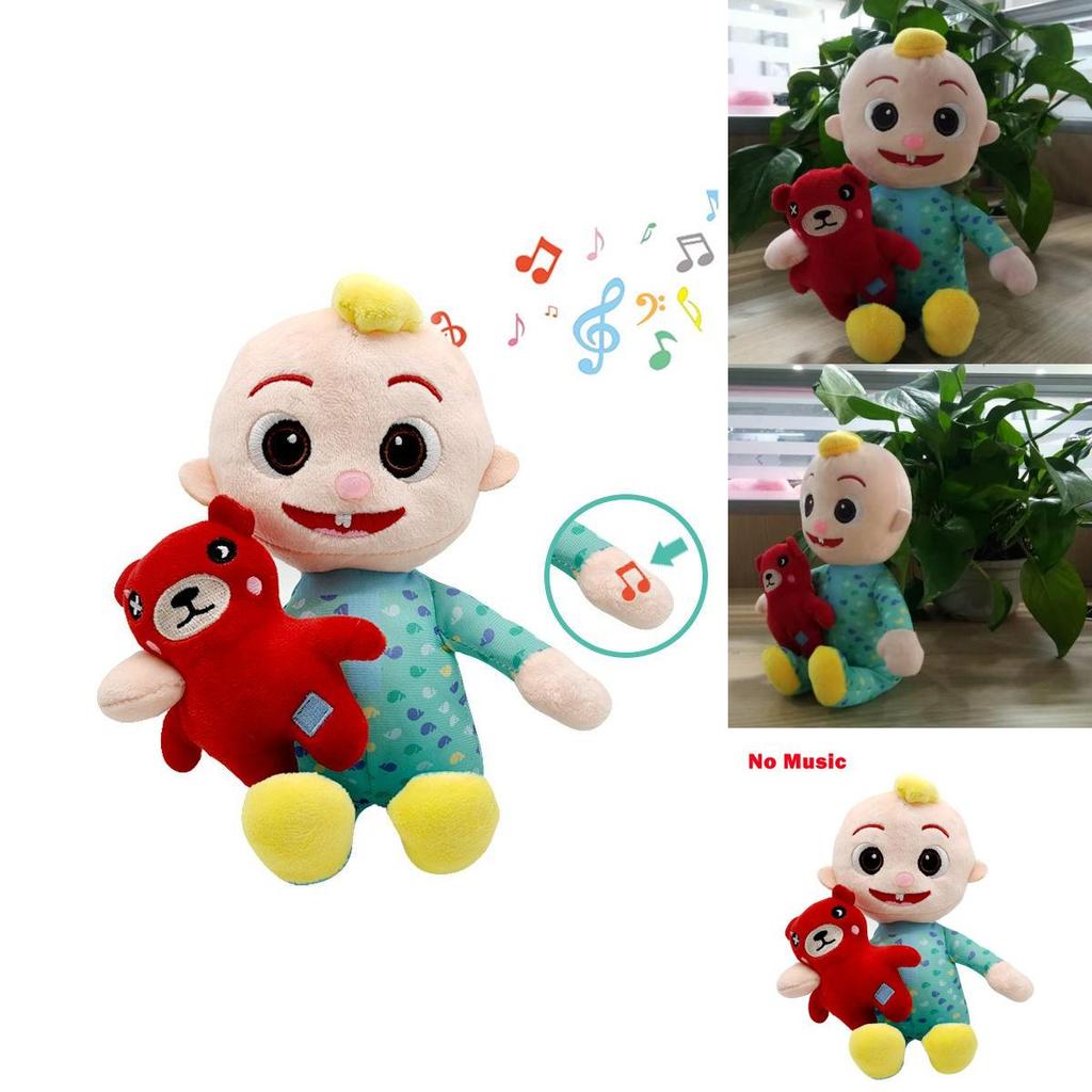 Kawaii Music Doll Cocomelon Watermelon Plush Toy With Melodic Songs And Soft Texture For Kids