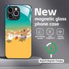 Cute D-Dinotaeng  Phone Case For iPhone17 16 15 14 13 12 11 X XR XS 8 Plus Mini Pro Max Glass Magnetic Case