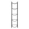 5 Tiers Water Jug Holder Single Row Water Bottle Rack for 5 Bottles Black