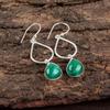 Malachite Gemstone 925 Sterling Silver Jewelry Handmade Dangle Earrings 1.90" EE-19-20