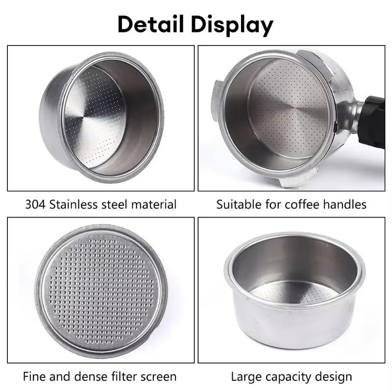 Coffee Filter Cup 51mm Non Pressurized Filter Basket For Breville Delonghi Filter Krups Coffee Products Kitchen Accessories