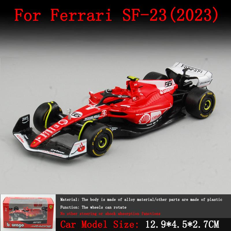 Bburago1:43 F1 2024 Racing Ferrari SF24 Racing Alpine A524 McLaren Monaco F1 MCL38 Formula Car Static Simulation Small Model Car