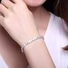 4mm Inlaid Zircon Single Row Bracelet Minimalist Ins Style Small Niche Design Adjustable Clasp Jewelry