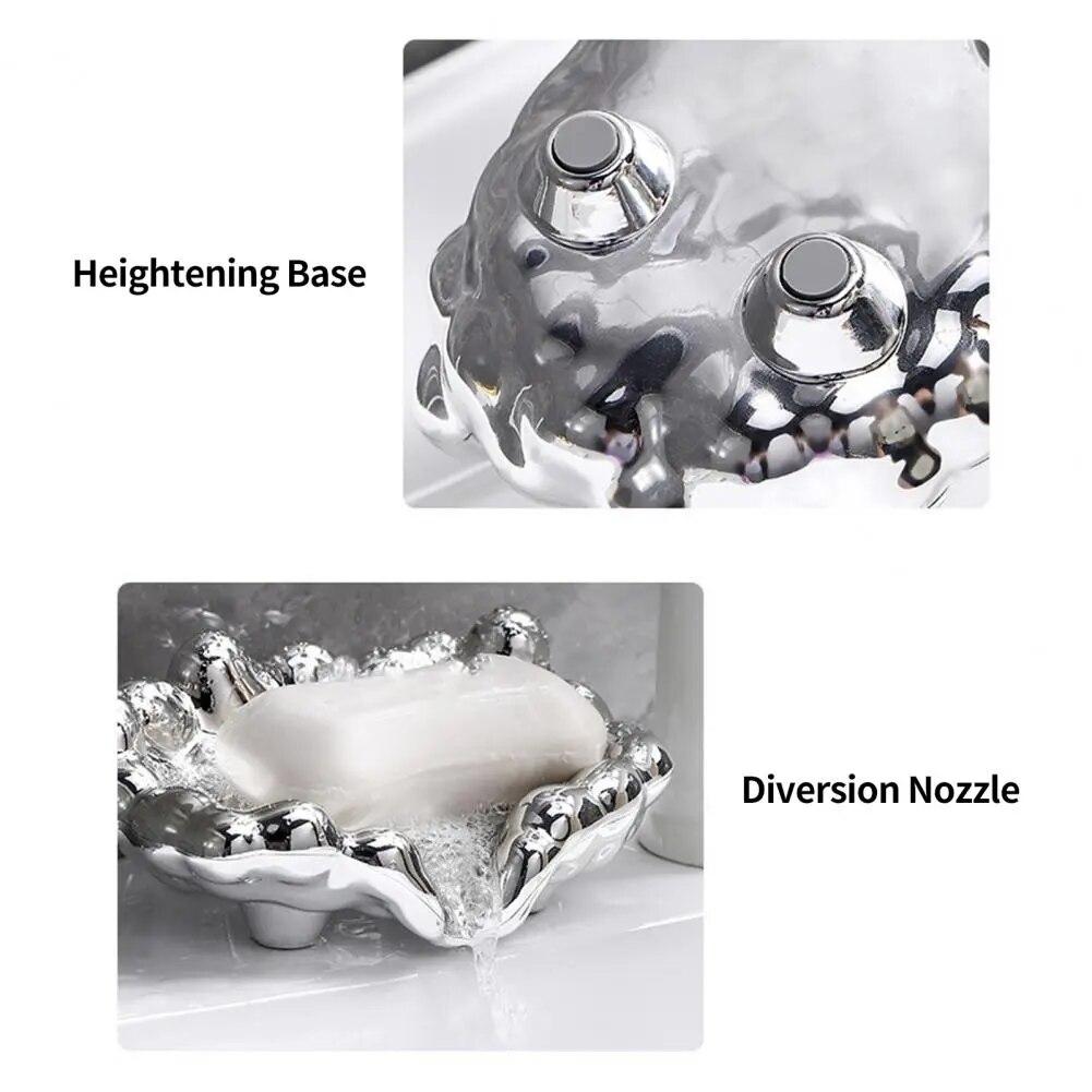 Быстрый слив белого/золотистого/серебристого цвета, мыльница, умывальник, столешница, лоток для хранения, аксессуары для туалетной комнаты