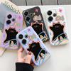 Funny Cat Soft Silicone Case For Samsung A55 M35 S24 Xiaomi Redmi Note 13 Pro 13C 14 Poco C65 iPhone Huawei Honor 200 Realme 9 Camera Shockproof Cover